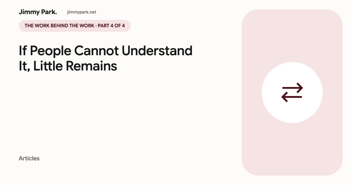 If People Cannot Understand It, Little Remains — article cover